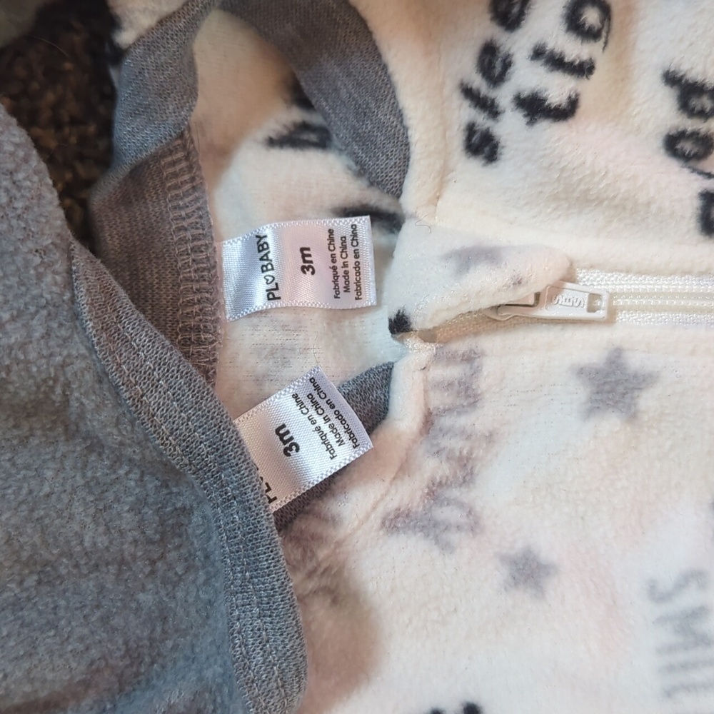 Baby Cozy Bundle Fleece Footies & Bear Ear Onesies W/Hoods 3-6 Mo Mixed 8 pc Lot - Picture 9 of 13